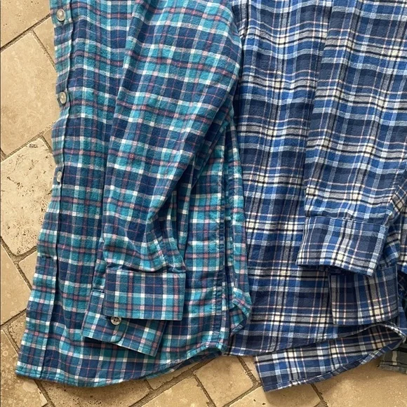 BUNDLE Vineyard Vines FOUR Flannel Shirts Small Plaid Shirt Collection 8-10 Tops - Picture 5 of 15